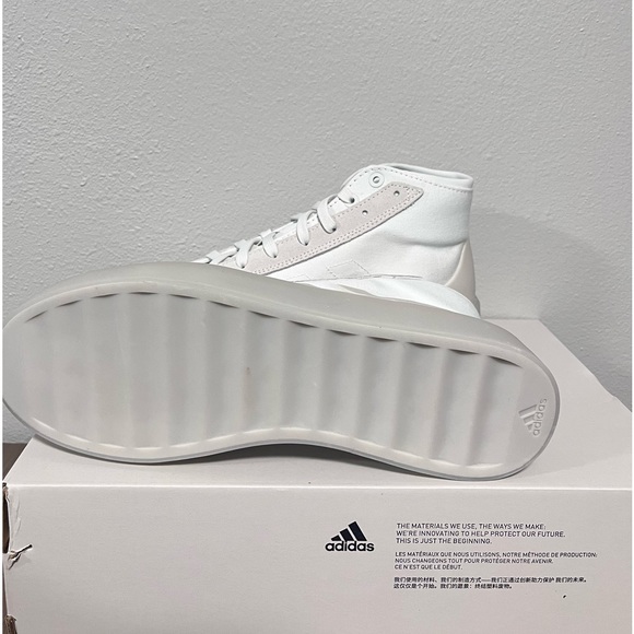 NWT Men's Adidas Znsored Hi White Sneakers - Picture 6 of 12
